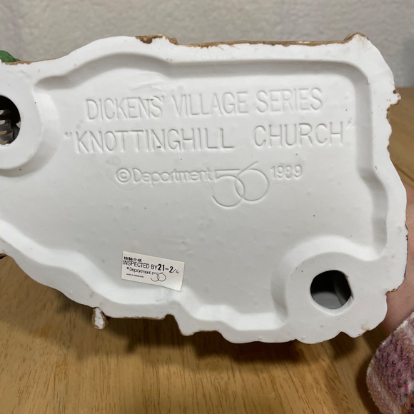 Department 56 Heritage Collection Dicken’s Village Series “Knottinghill  Church” - Picture 9 of 10